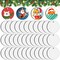 35 PCS Sublimation Ornament Blanks, Round Blank Sublimation Ornaments Sublimation Christmas Ornament Blanks for Christmas Tree Décor, DIY Handmade Crafts(2.76 inches)